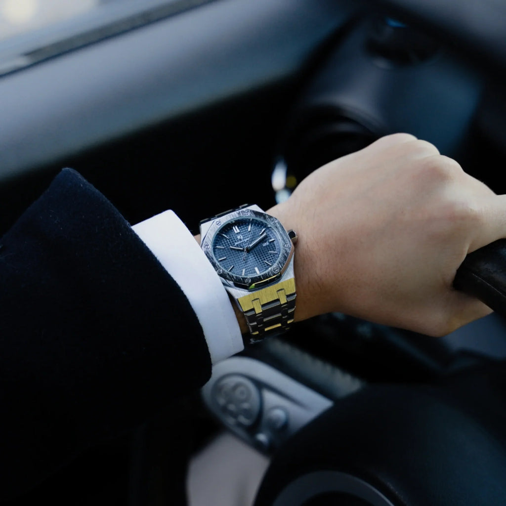 Klassische Herrenuhr | Silber und Edelstahl