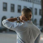 Klassische Herrenuhr | Silber und Edelstahl