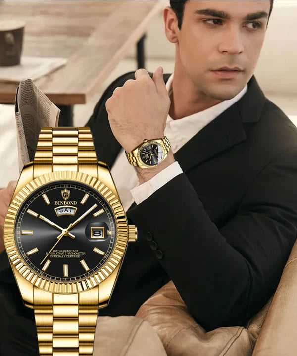 Herren Quarzuhr Kratzfest